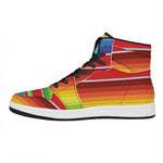 Cinco De Mayo Mexican Pattern Print High Top Leather Sneakers