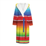 Cinco De Mayo Mexican Pattern Print Hooded Bathrobe