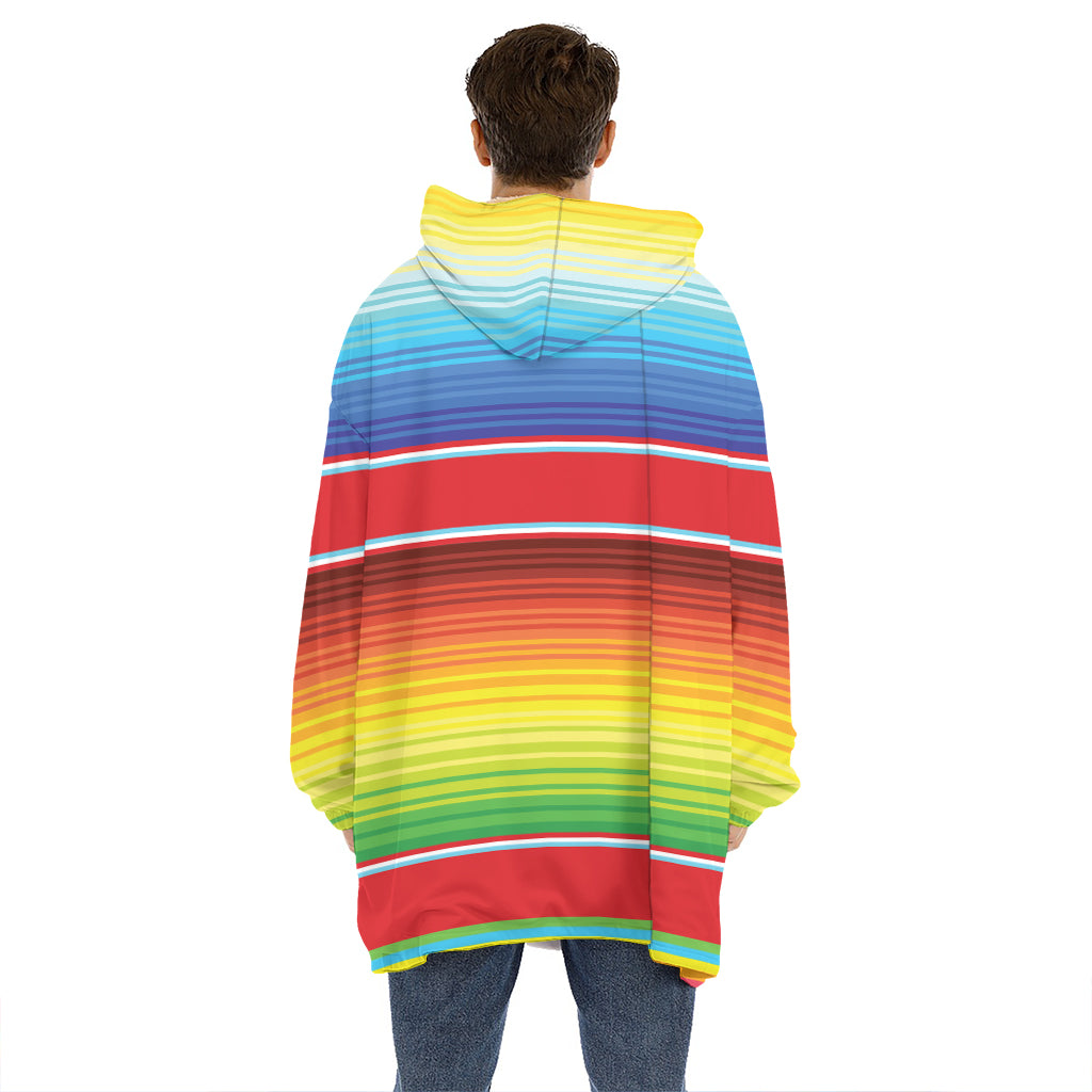 Cinco De Mayo Mexican Pattern Print Hoodie Blanket