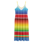 Cinco De Mayo Mexican Pattern Print Jersey Midi Cami Dress