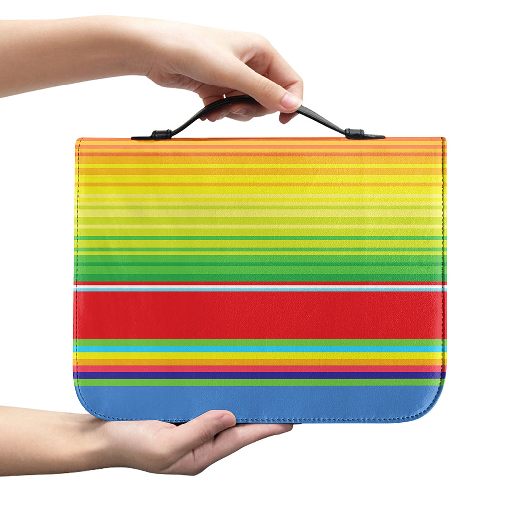 Cinco De Mayo Mexican Pattern Print Leather Bible Cover