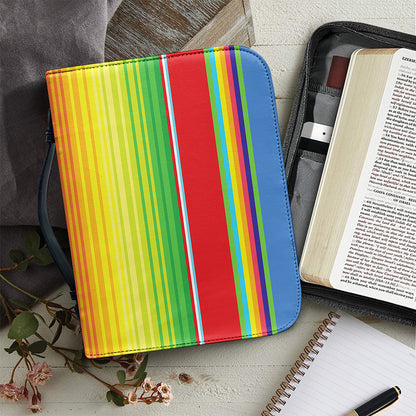 Cinco De Mayo Mexican Pattern Print Leather Bible Cover
