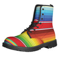 Cinco De Mayo Mexican Pattern Print Lace-Up Boots