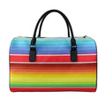 Cinco De Mayo Mexican Pattern Print Leather Duffel Bag