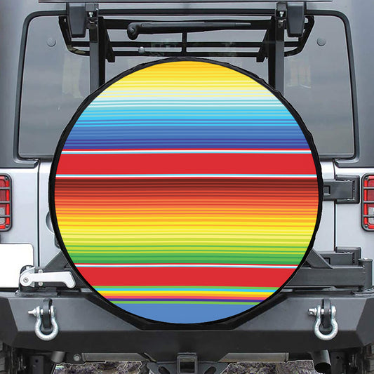 Cinco De Mayo Mexican Pattern Print Leather Spare Tire Cover