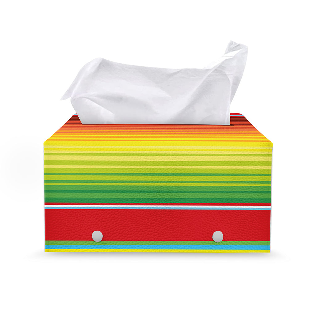 Cinco De Mayo Mexican Pattern Print Leather Tissue Box Cover