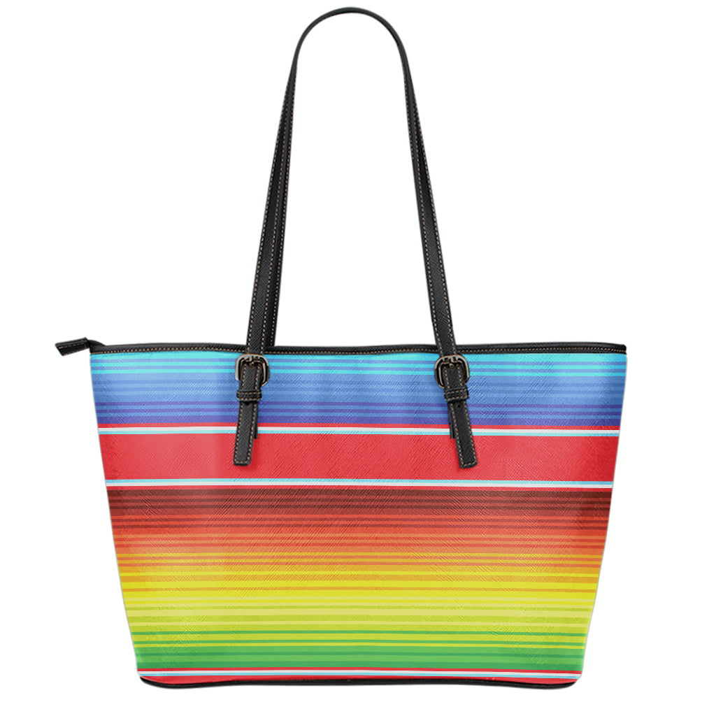 Cinco De Mayo Mexican Pattern Print Leather Tote Bag