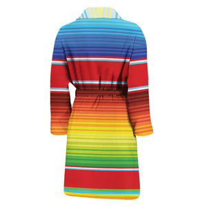 Cinco De Mayo Mexican Pattern Print Men's Bathrobe