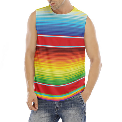Cinco De Mayo Mexican Pattern Print Men's Fitness Tank Top