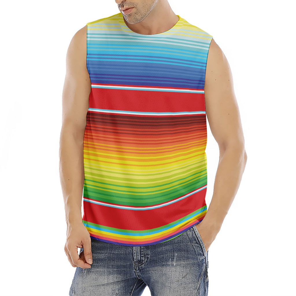 Cinco De Mayo Mexican Pattern Print Men's Fitness Tank Top