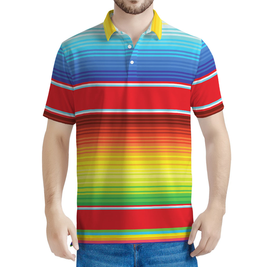 Cinco De Mayo Mexican Pattern Print Men's Polo Shirt