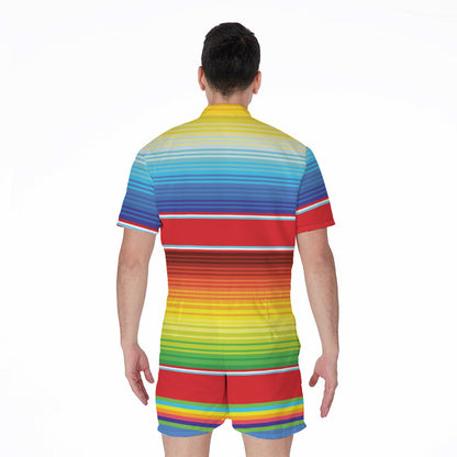 Cinco De Mayo Mexican Pattern Print Men's Rompers