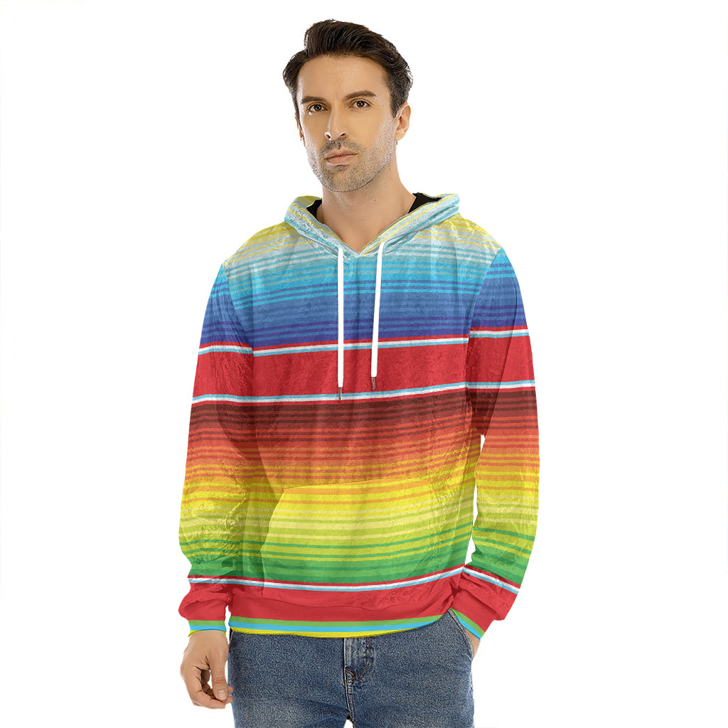 Cinco De Mayo Mexican Pattern Print Men's Velvet Pullover Hoodie