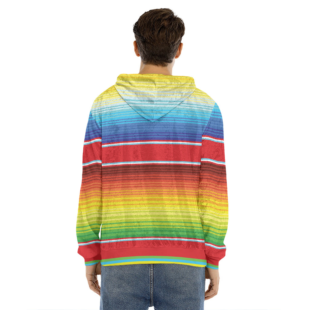 Cinco De Mayo Mexican Pattern Print Men's Velvet Pullover Hoodie