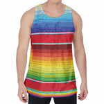 Cinco De Mayo Mexican Pattern Print Men's Velvet Tank Top