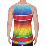 Cinco De Mayo Mexican Pattern Print Men's Velvet Tank Top