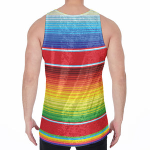 Cinco De Mayo Mexican Pattern Print Men's Velvet Tank Top