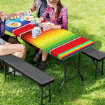 Cinco De Mayo Mexican Pattern Print Picnic Table Cover