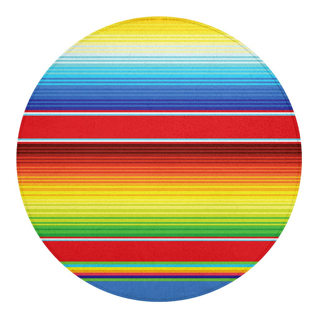 Cinco De Mayo Mexican Pattern Print Round Blanket