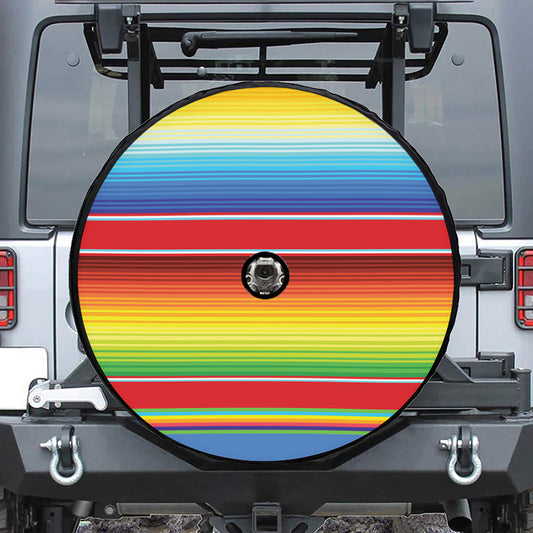 Cinco De Mayo Mexican Pattern Print Tire Cover With Camera Hole
