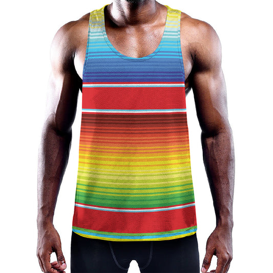 Cinco De Mayo Mexican Pattern Print Training Tank Top