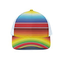 Cinco De Mayo Mexican Pattern Print White Mesh Trucker Hat