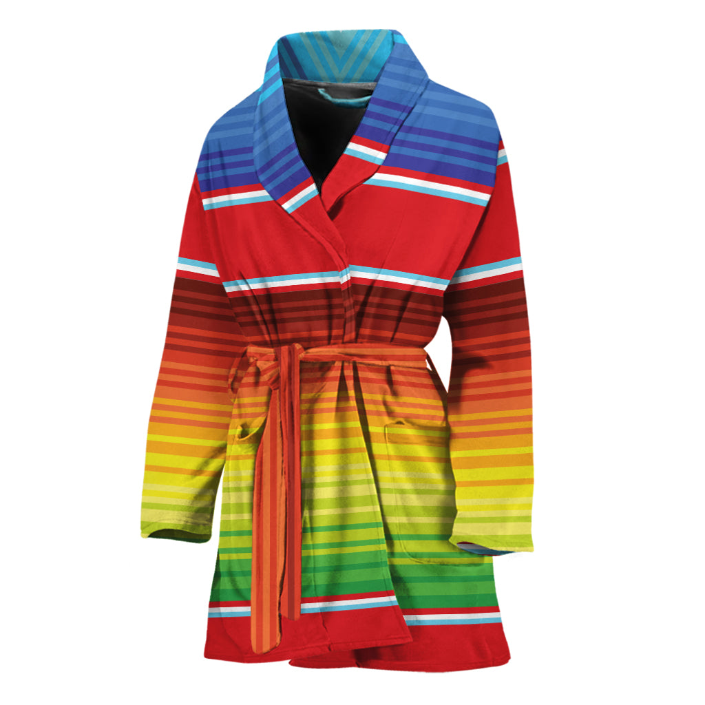 Cinco De Mayo Mexican Pattern Print Women's Bathrobe