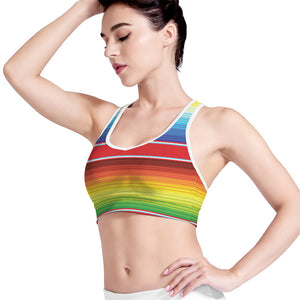 Cinco De Mayo Mexican Pattern Print Women's Sports Bra