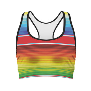 Cinco De Mayo Mexican Pattern Print Women's Sports Bra