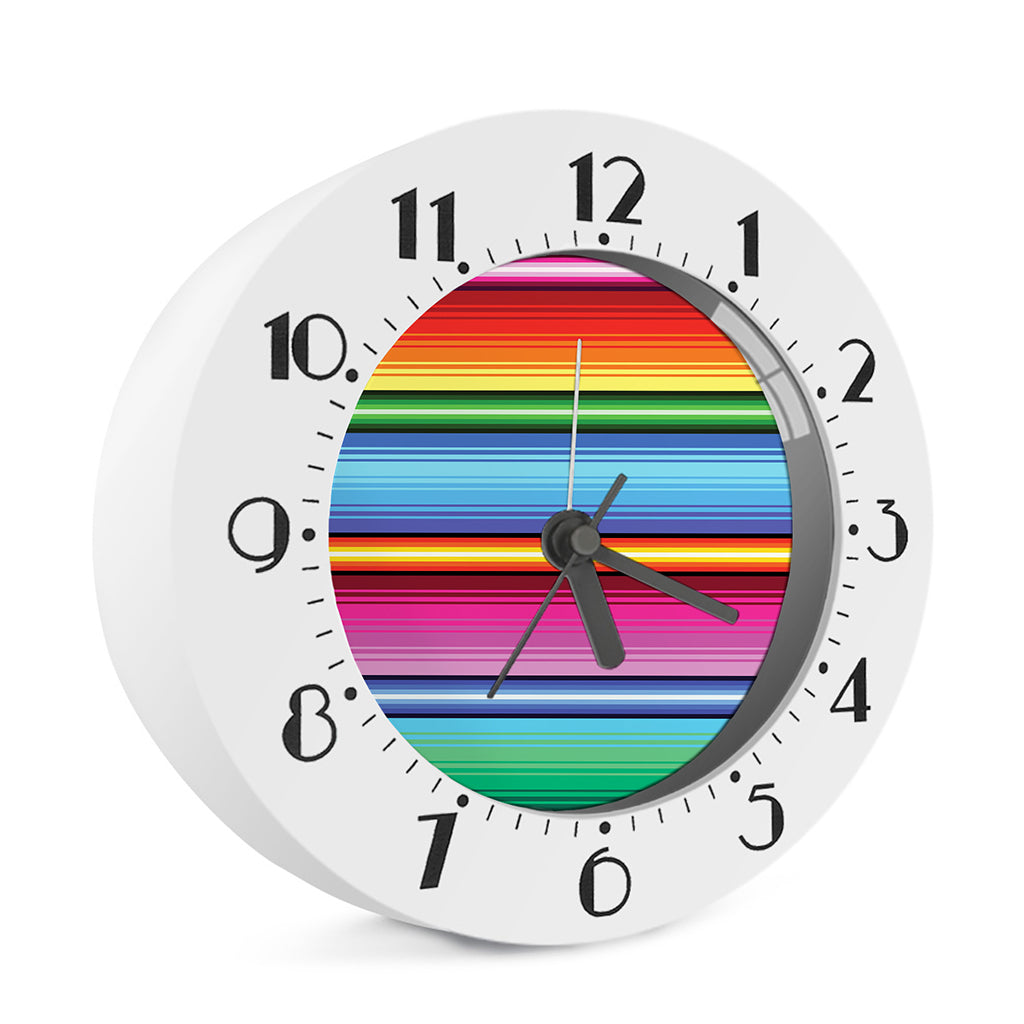 Cinco De Mayo Mexican Stripe Print Alarm Clock