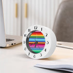 Cinco De Mayo Mexican Stripe Print Alarm Clock