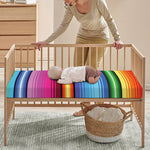 Cinco De Mayo Mexican Stripe Print Baby Crib Sheet