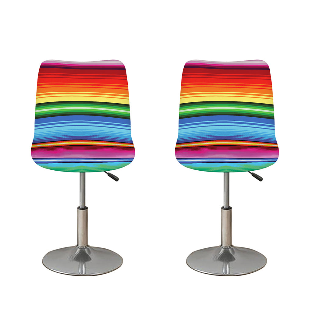 Cinco De Mayo Mexican Stripe Print Bar Stool Covers