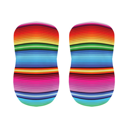 Cinco De Mayo Mexican Stripe Print Bar Stool Covers