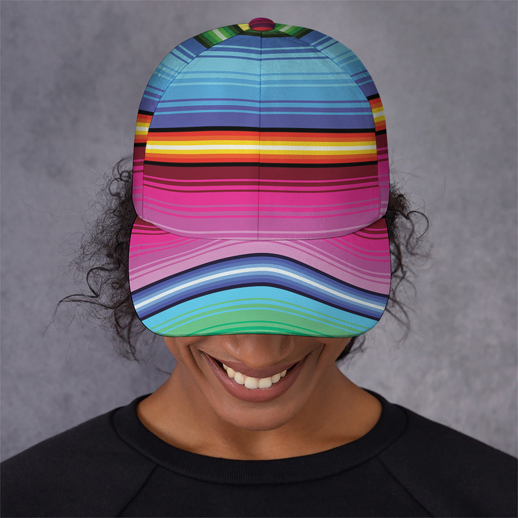 Cinco De Mayo Mexican Stripe Print Baseball Cap