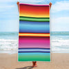 Cinco De Mayo Mexican Stripe Print Beach Towel