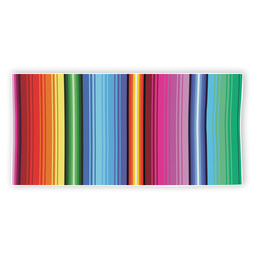 Cinco De Mayo Mexican Stripe Print Beach Towel