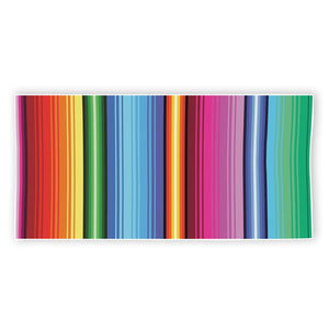 Cinco De Mayo Mexican Stripe Print Beach Towel