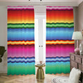 Cinco De Mayo Mexican Stripe Print Dimout Pencil Pleat Curtains