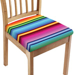Cinco De Mayo Mexican Stripe Print Chair Cushion Cover