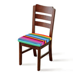 Cinco De Mayo Mexican Stripe Print Chair Cushion Cover