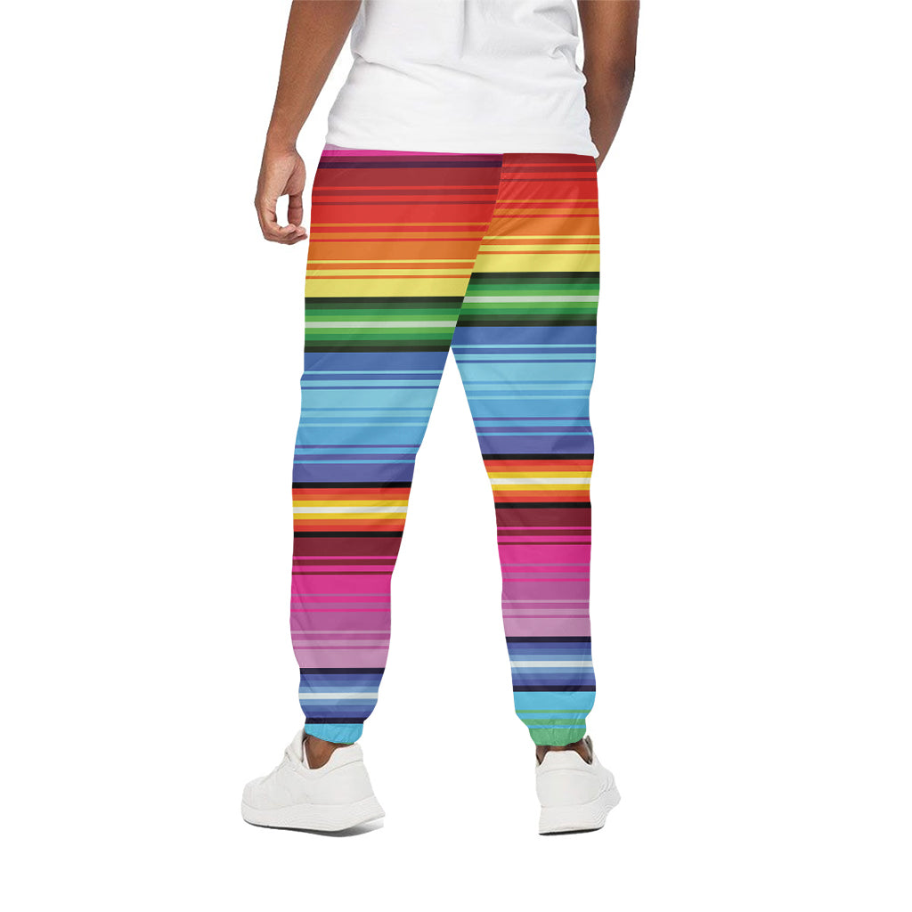 Cinco De Mayo Mexican Stripe Print Cotton Pants