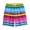 Cinco De Mayo Mexican Stripe Print Cotton Shorts