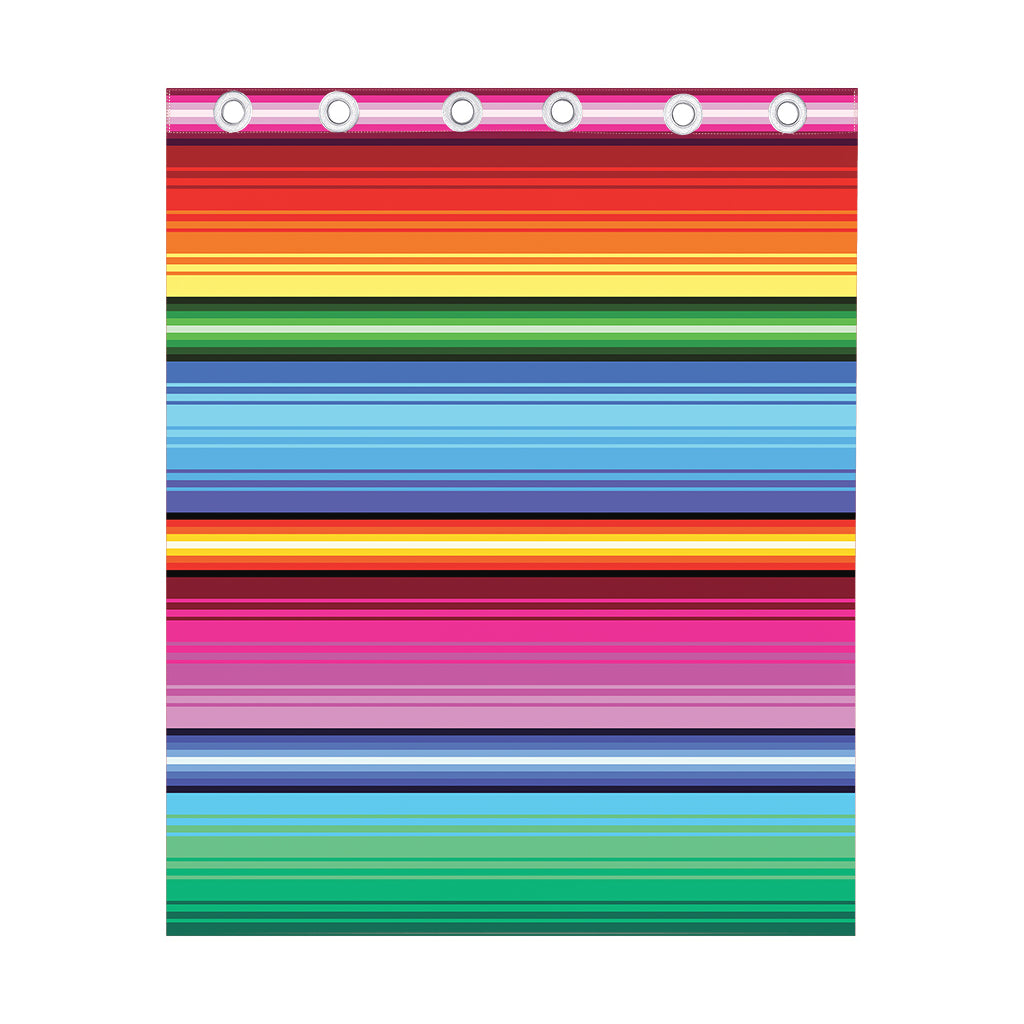 Cinco De Mayo Mexican Stripe Print Curtain