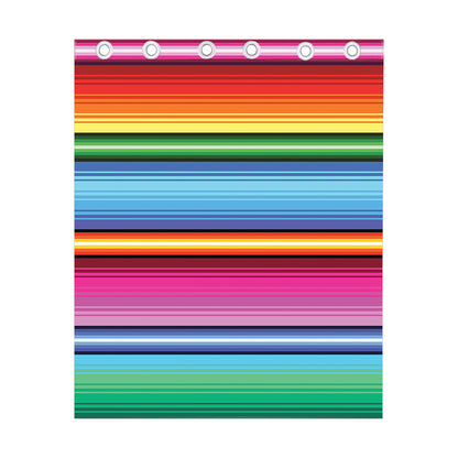 Cinco De Mayo Mexican Stripe Print Curtain