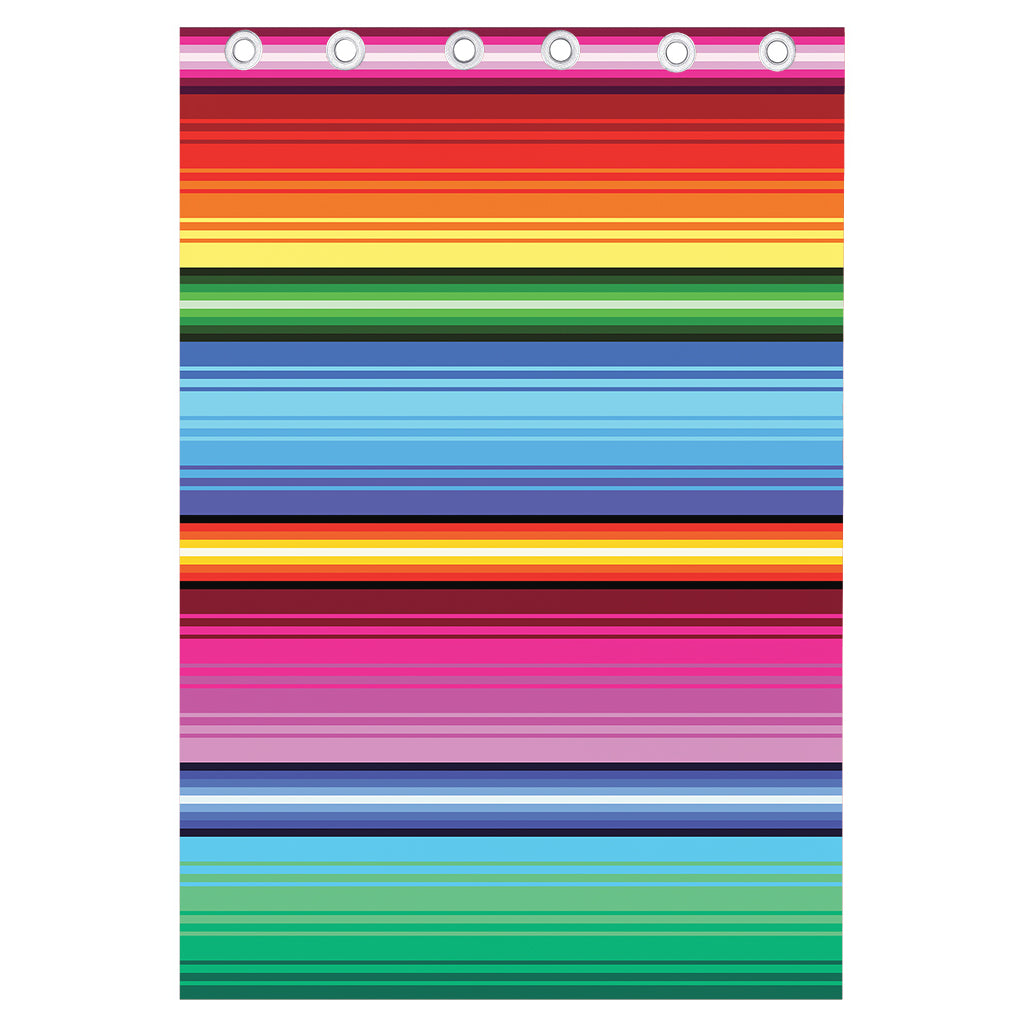 Cinco De Mayo Mexican Stripe Print Curtain