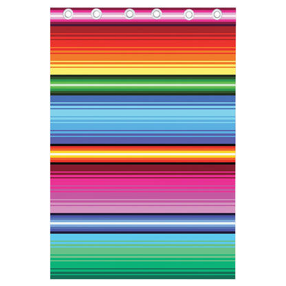 Cinco De Mayo Mexican Stripe Print Curtain