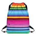 Cinco De Mayo Mexican Stripe Print Drawstring Backpack