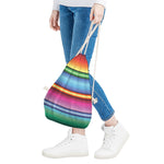 Cinco De Mayo Mexican Stripe Print Drawstring Bag