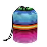 Cinco De Mayo Mexican Stripe Print Drawstring Makeup Bag